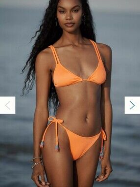 Maaji Neon Orange Itza Triangle Bikini